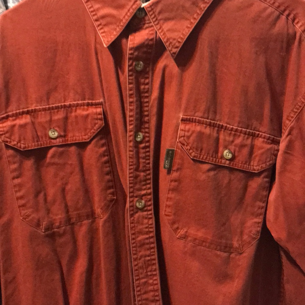 Columbia Men’s Shirt Burnt Orange Colored